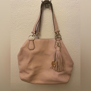 Michael Kors pale pink purse.